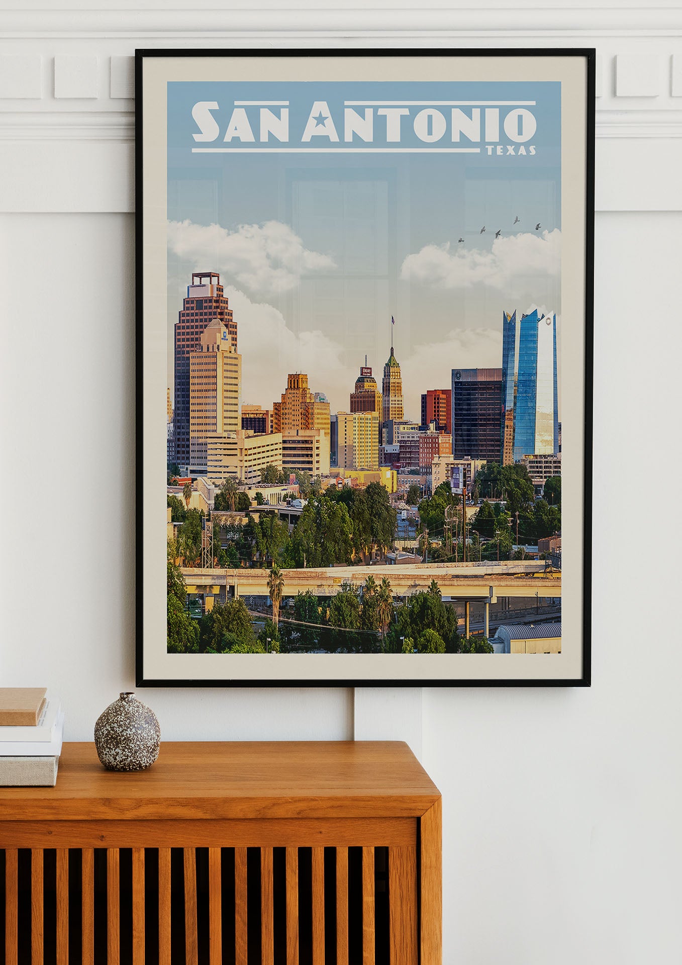 San Antonio, Texas - Vintage Travel Print - Vintaprints