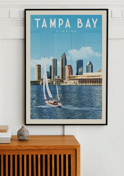 Tampa Bay, Florida - Vintage Travel Print - Vintaprints