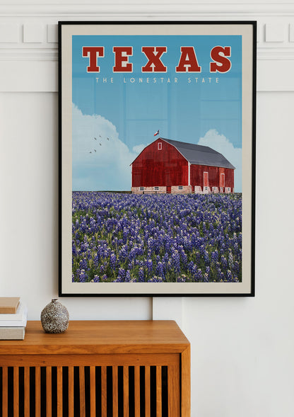 Texas - Vintage Travel Poster