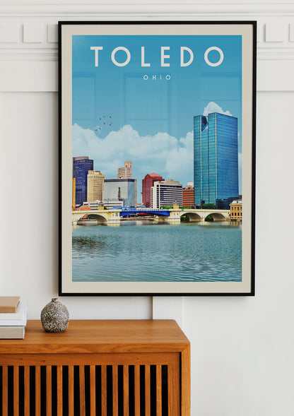 Toledo, Ohio - Vintage Travel Poster