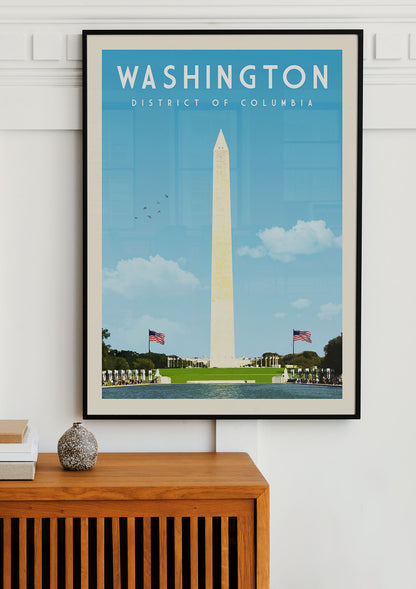 Washington DC - Vintage Travel Poster