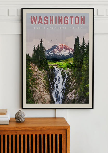 Washington State - Vintage Travel Poster