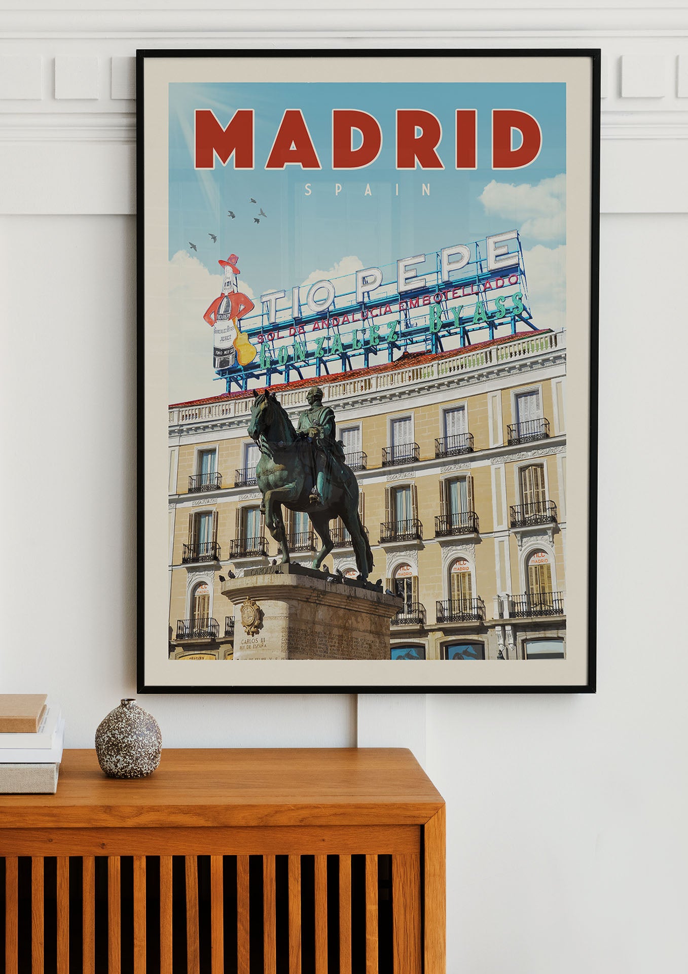 Tio Pepe Madrid, Spain - Vintage Travel Poster