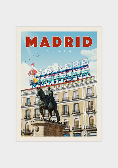 Tio Pepe Madrid, Spain - Vintage Travel Poster