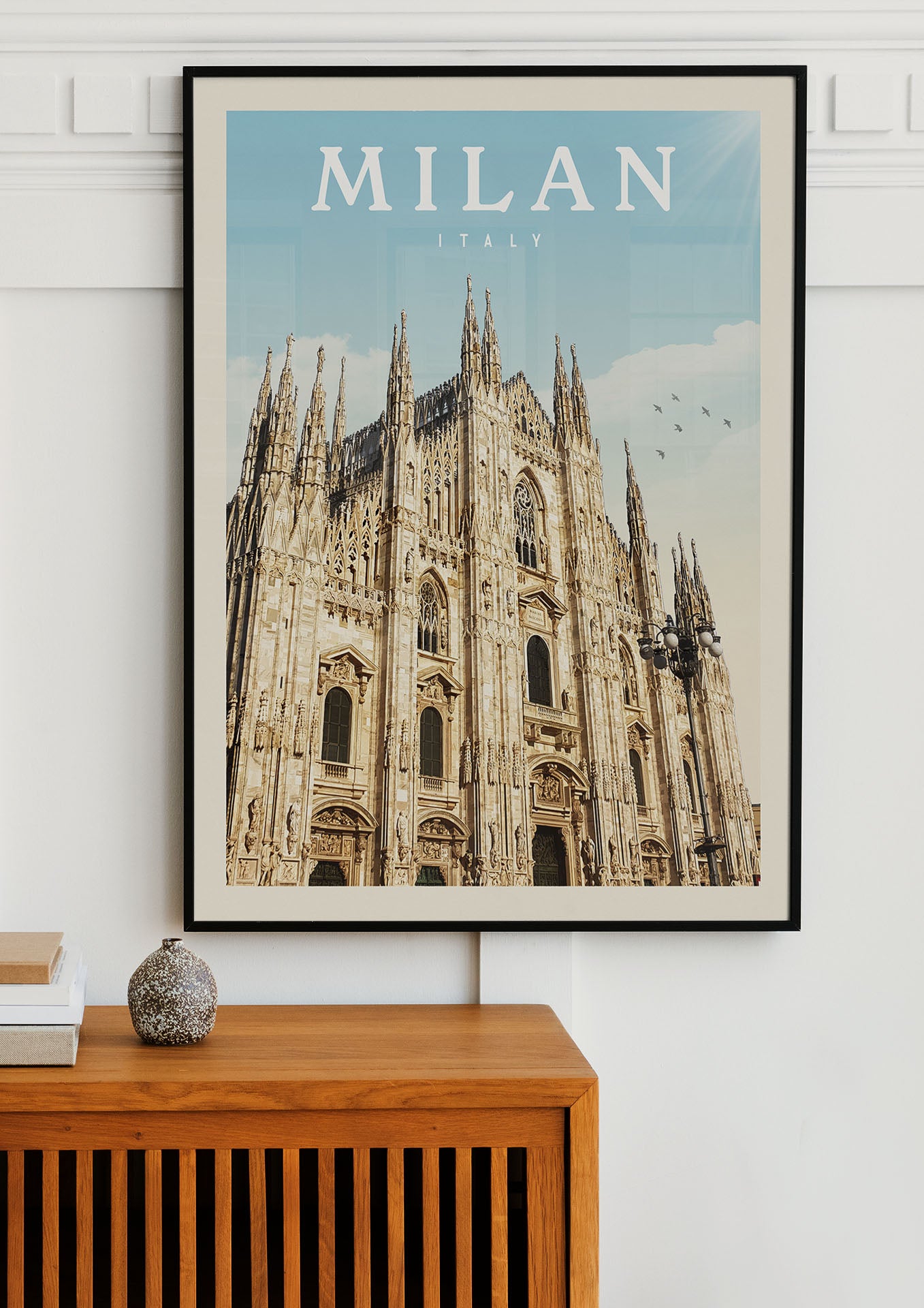 Milan, Italy - Vintage Travel Poster