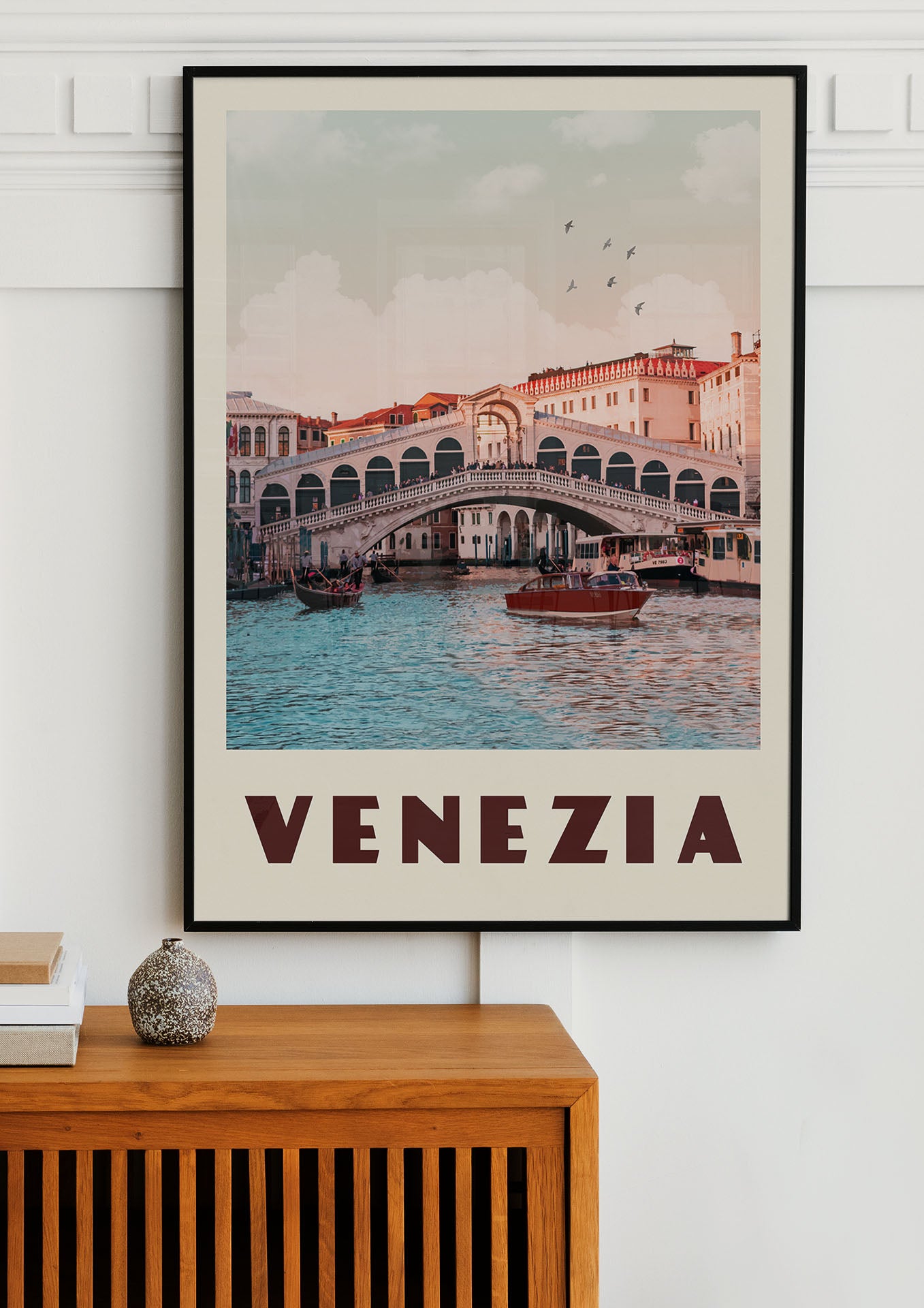 Venice, Italy - Vintage Travel Poster