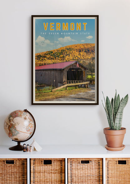 Vermont - Vintage Travel Poster