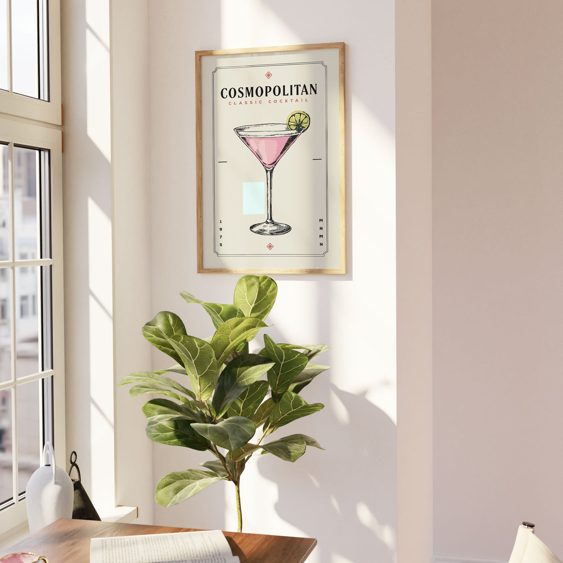 Cosmopolitan - Minimalist Cocktail Poster