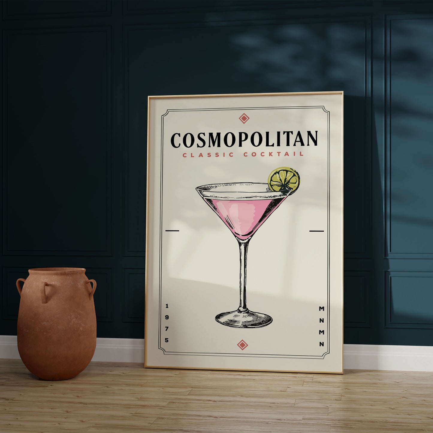 Cosmopolitan - Minimalist Cocktail Poster