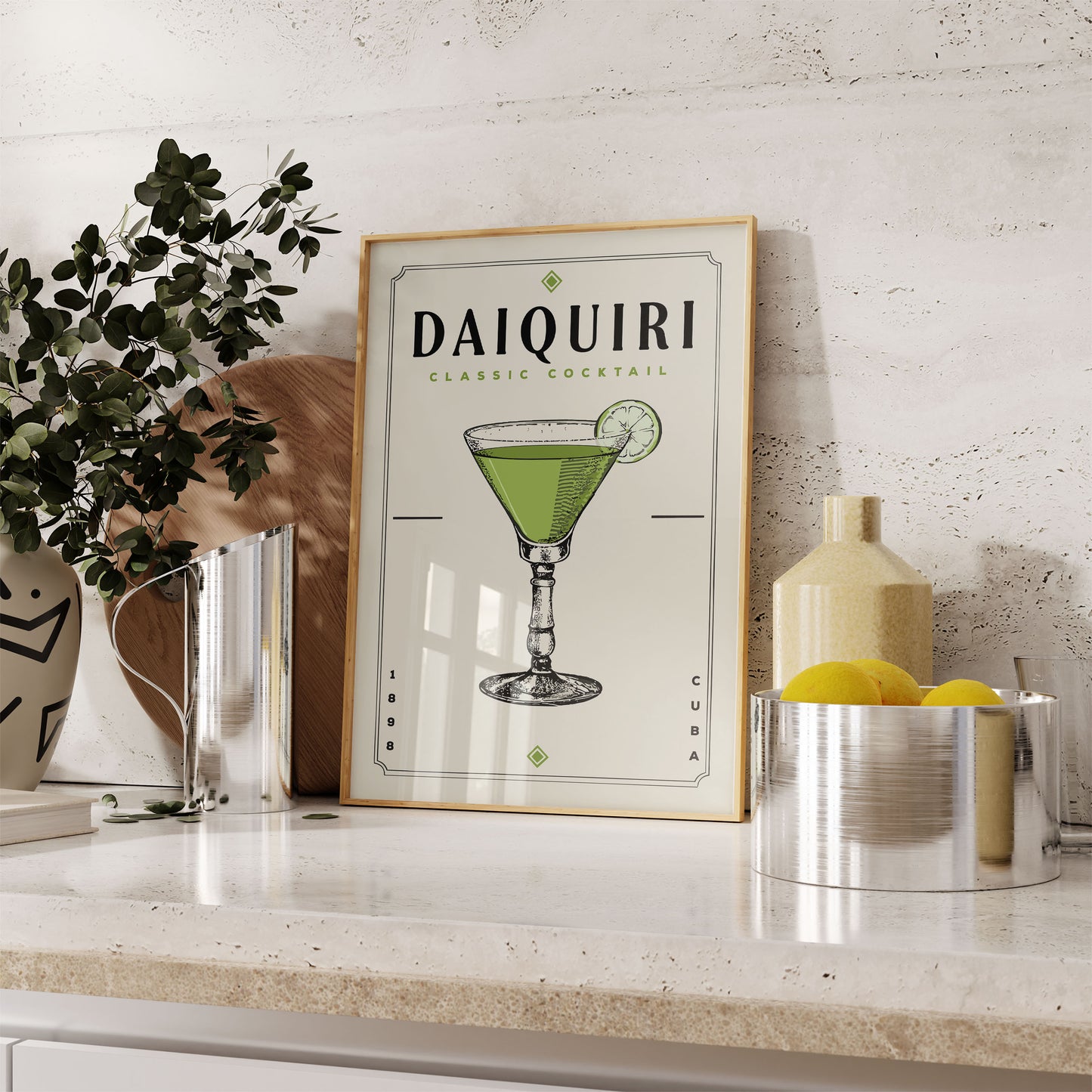 Daiquiri - Minimalist Cocktail Poster