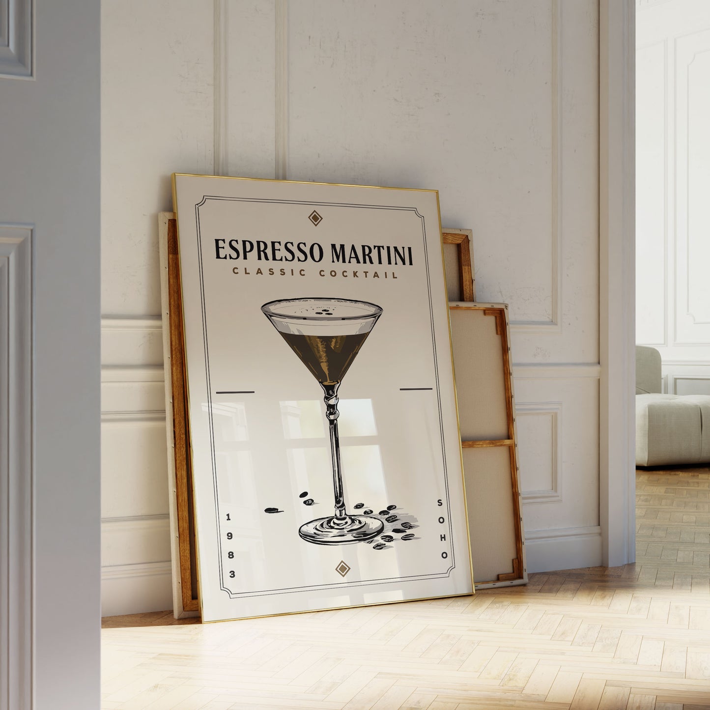 Espresso Martini - Minimalist Cocktail Poster