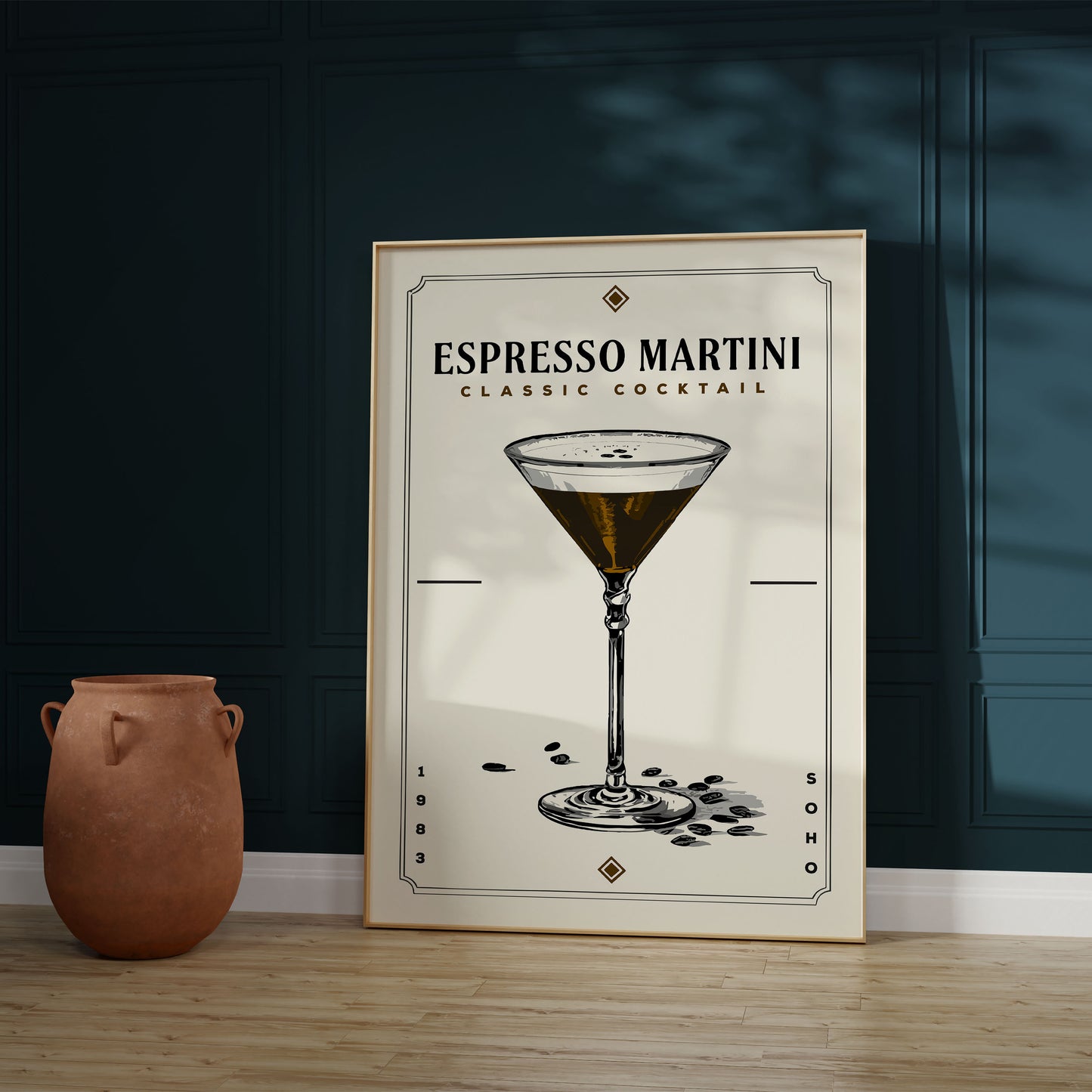 Espresso Martini - Minimalist Cocktail Poster