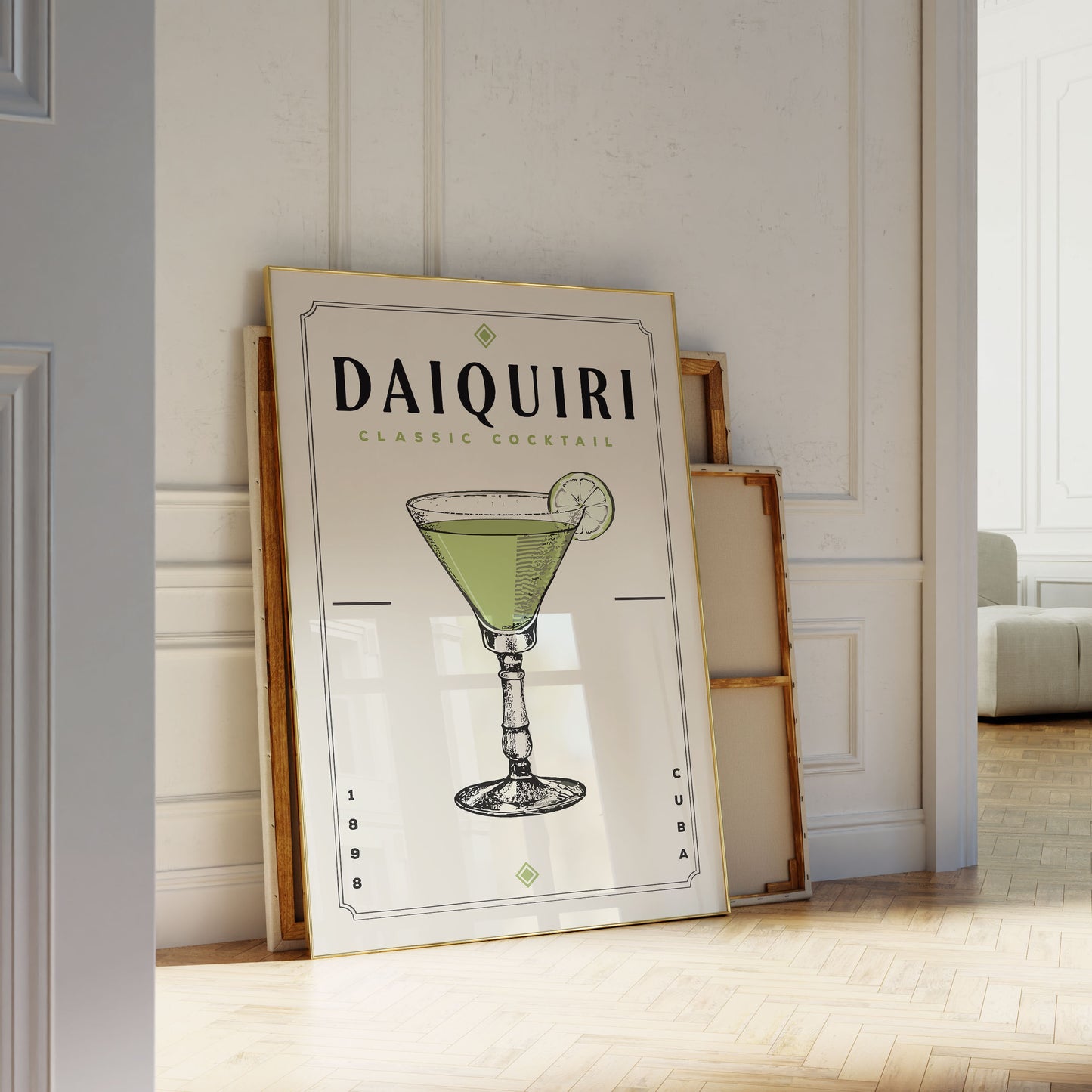 Daiquiri - Minimalist Cocktail Poster